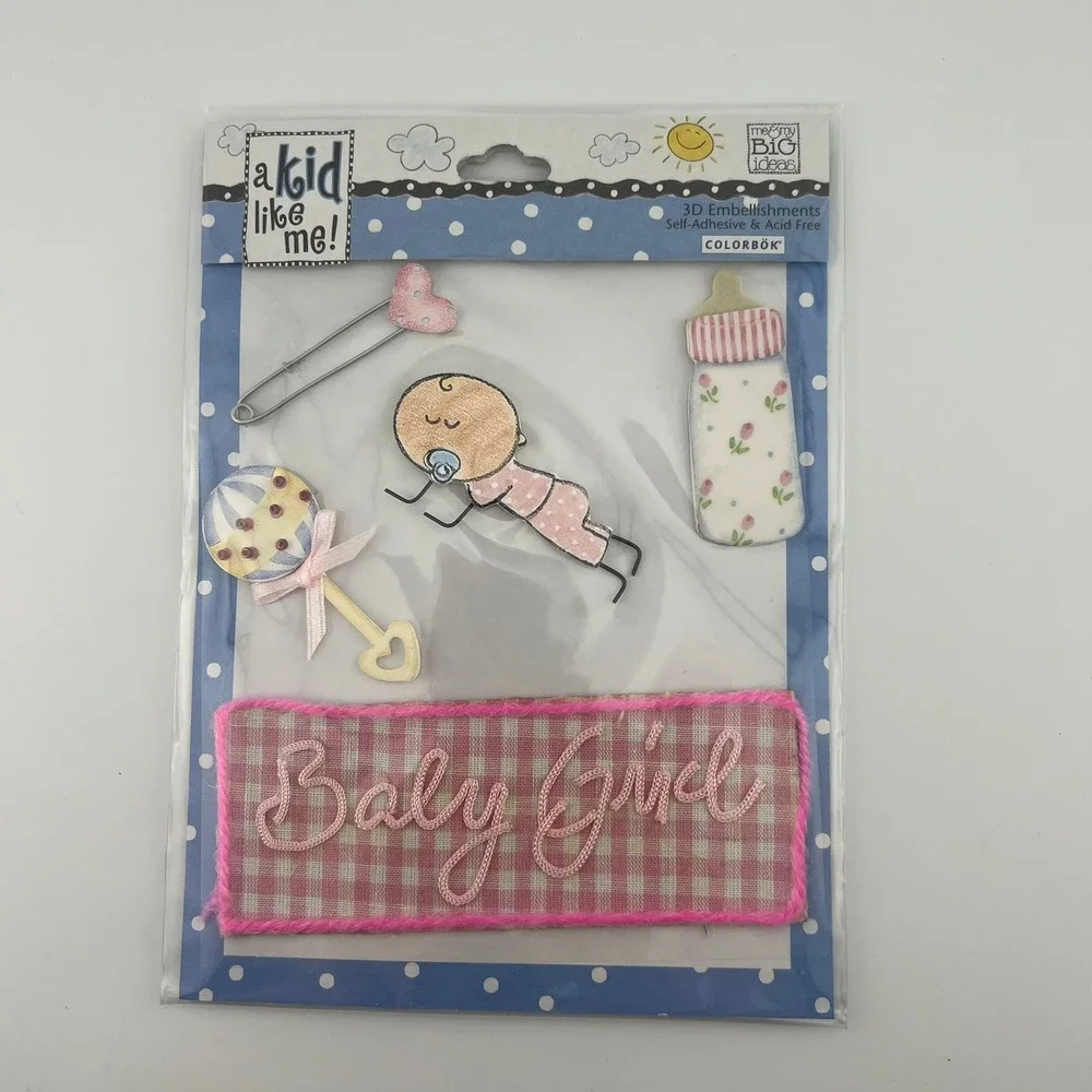 Colorbok Baby Girl Scrapbooking‎ Embellishments 3D Baby Theme Pack 2003